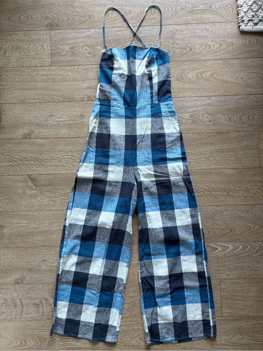 Forever 21 Strappy Back Linen Jumpsuit